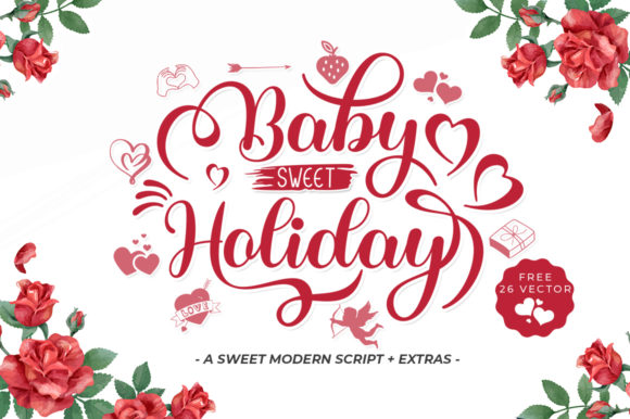 Baby Sweet Holliday Font for Editorial Design