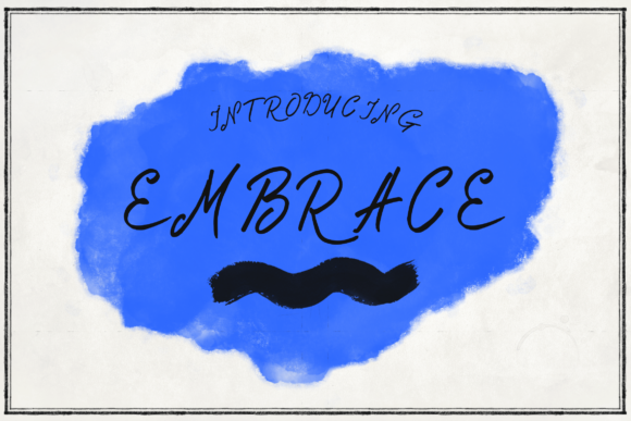 Embrace Script Font for Editorial Design