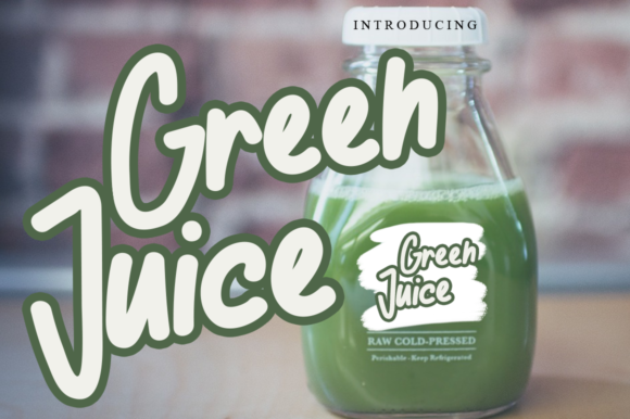 Green Juice Font for Business Branding