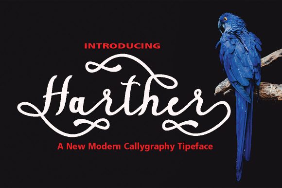 Harther: A Whimsical Handwritten Font for Creative Branding