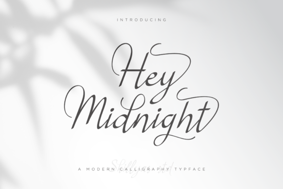 Hey Midnight: A Script Font for Nighttime Elegance