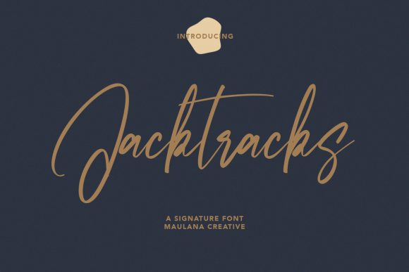 Jacktracks: A Handwritten Script Font for Elegant Branding