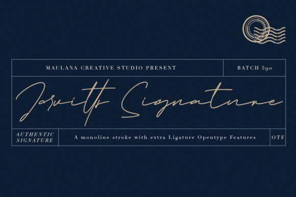 Jarvitts Signature: A Handwritten Font for Editorial Elegance