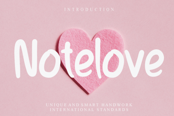 Notelove: A Handwritten Font for Engaging Digital Designs