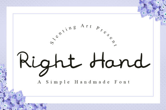 Right Hand: A Simple Script Font for Creative Branding