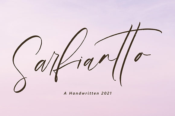 Sarfiantto: A Luxurious Handwritten Font for Branding Projects