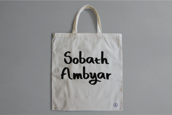 Sobath Ambyar: A Whimsical Script Font for Web Design