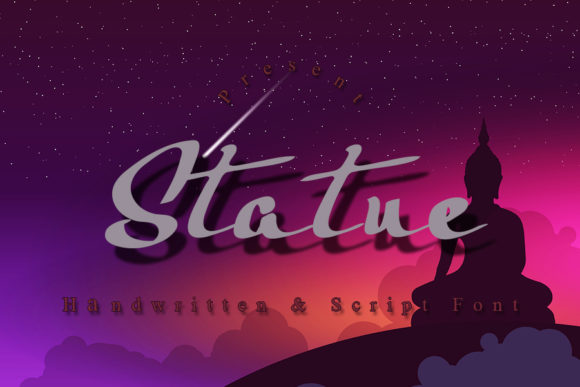 Statue Font for Handmade and Commercial Craft Projects